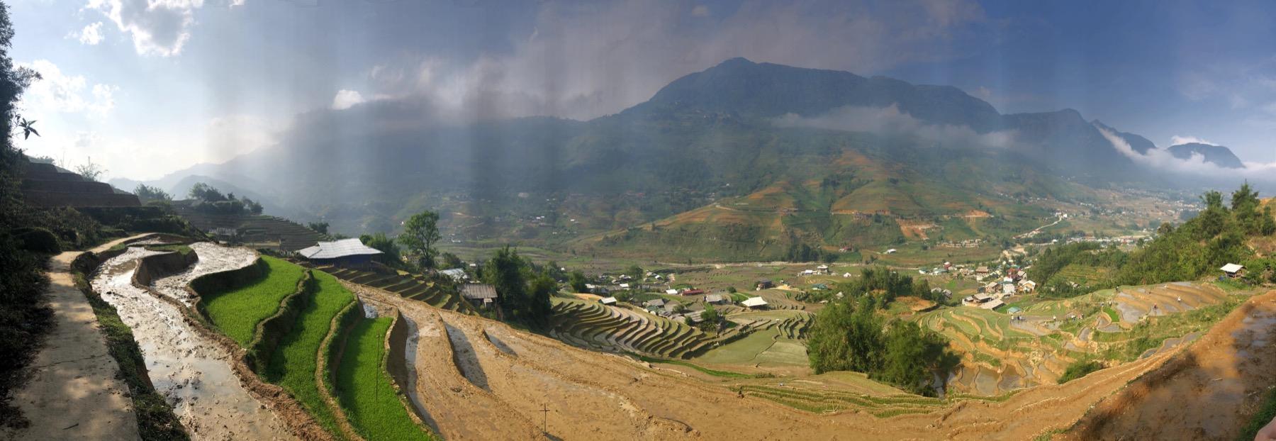 Terraced valley in Sapa