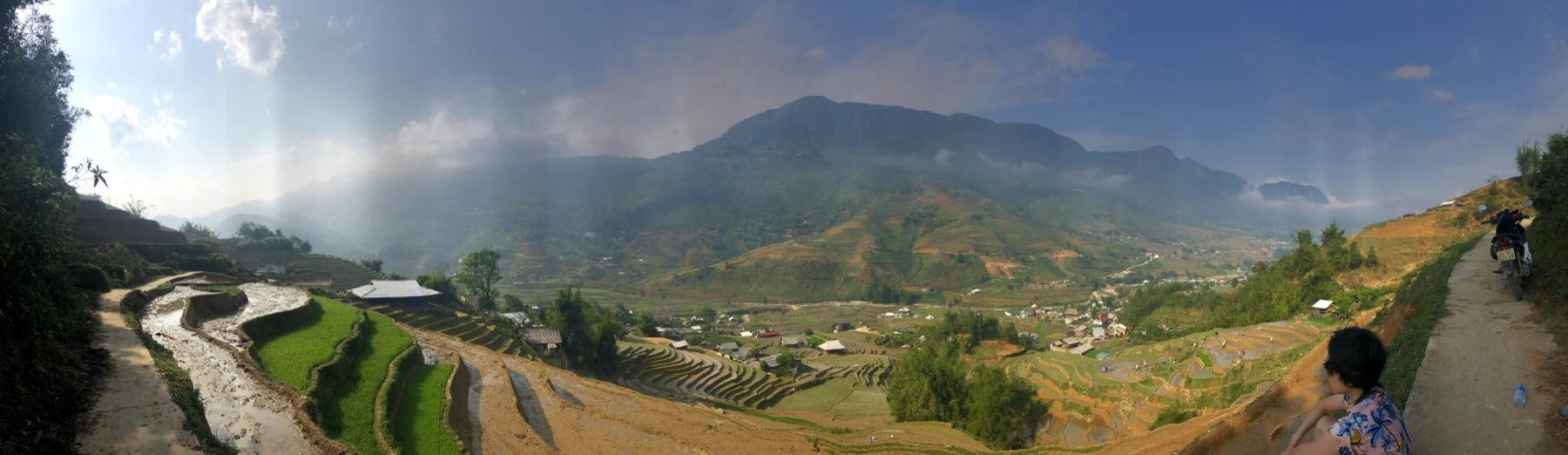 Terraced valley in Sapa