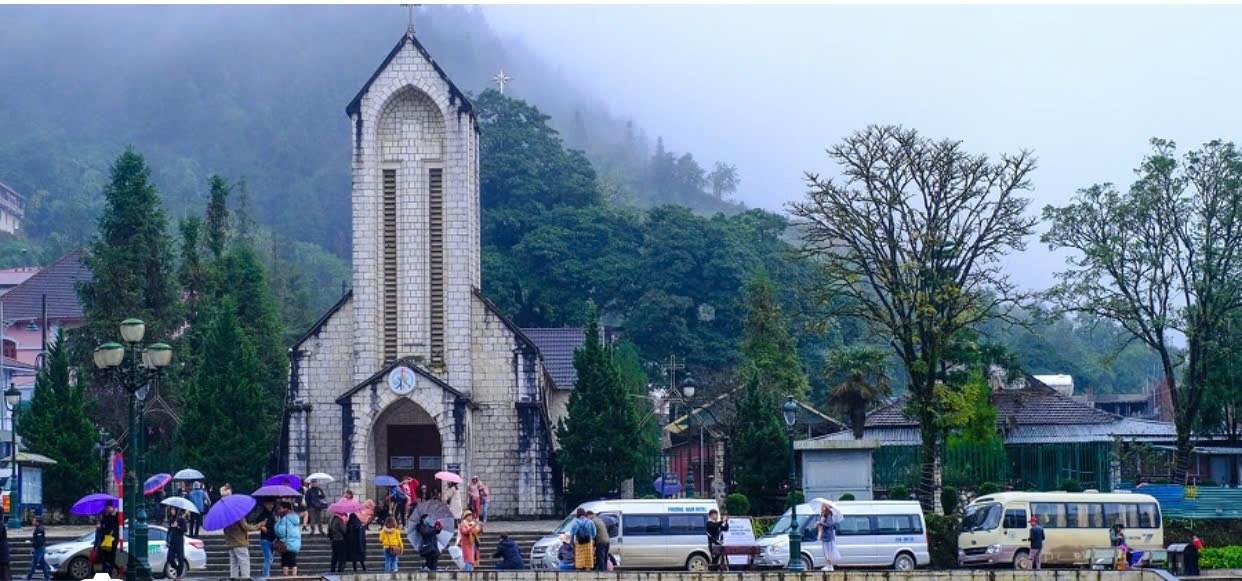 Sapa Stone Church, in Sapa town